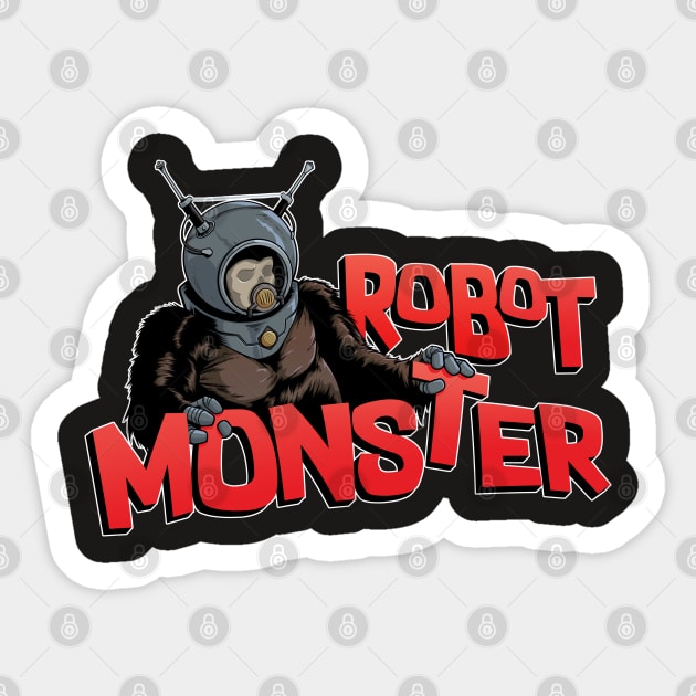 Robot Monster Sticker by jpowersart